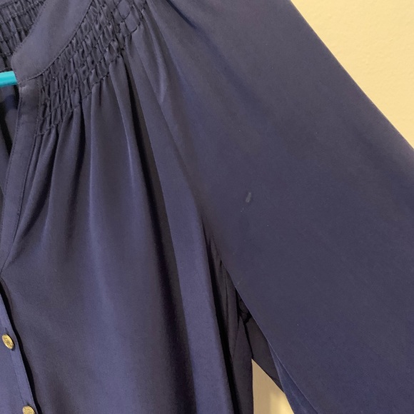 Lilly Pulitzer Elsa Top in True Navy - Picture 5 of 5